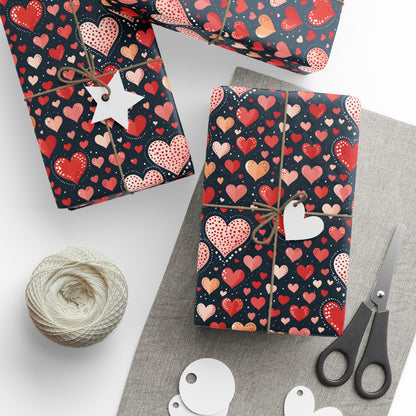 Heart Pattern Wrapping Paper