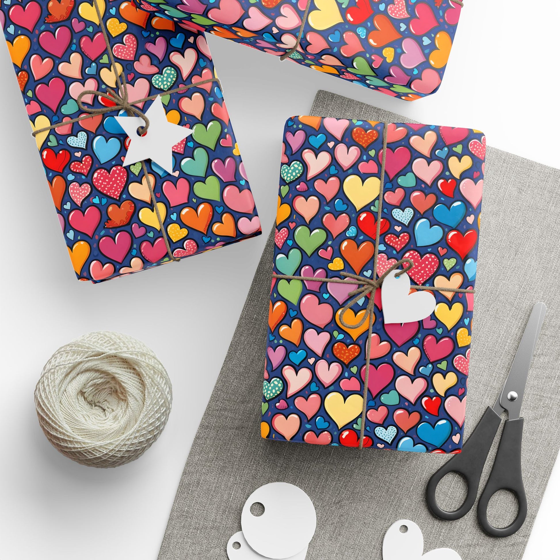 Colorful Heart Wrapping Paper