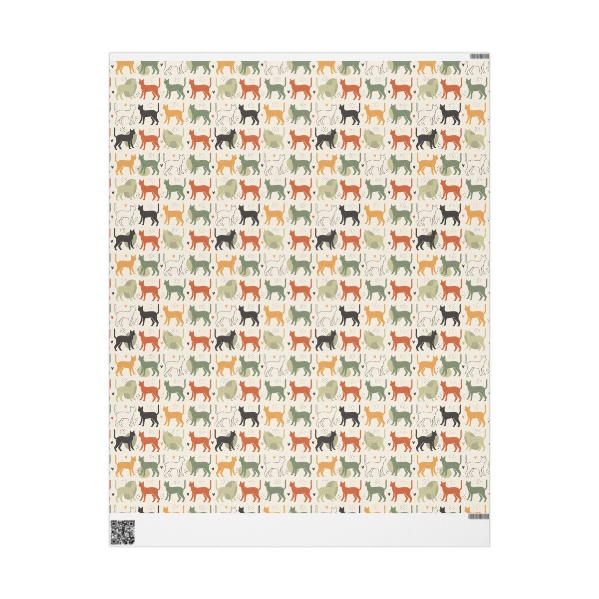 Cool Cats Club – Retro Cat Wrapping Paper