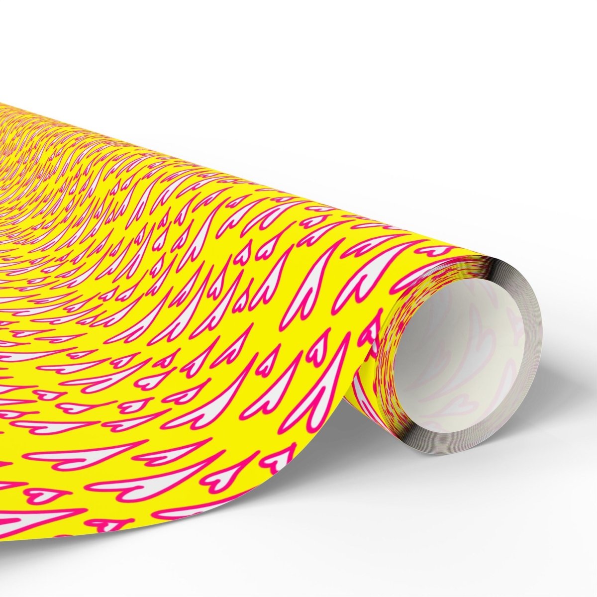 Love Loud – Neon Heart Scribble Wrapping Paper