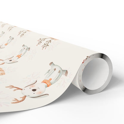 Merry Whiskers & Woofmas – Pastel Pets Holiday Wrapping Paper