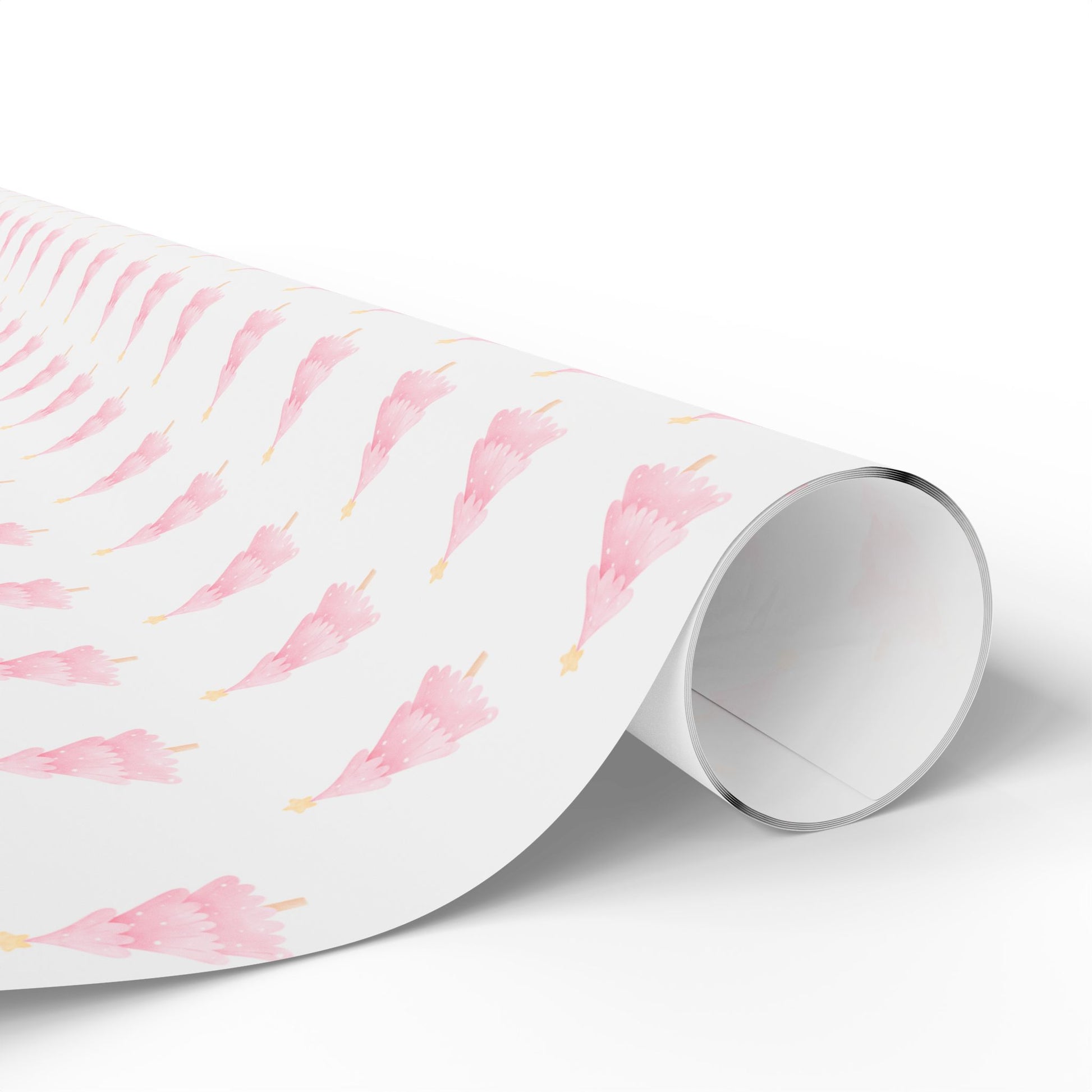 Think Pink Fir - real – Blush Christmas Tree Wrapping Paper