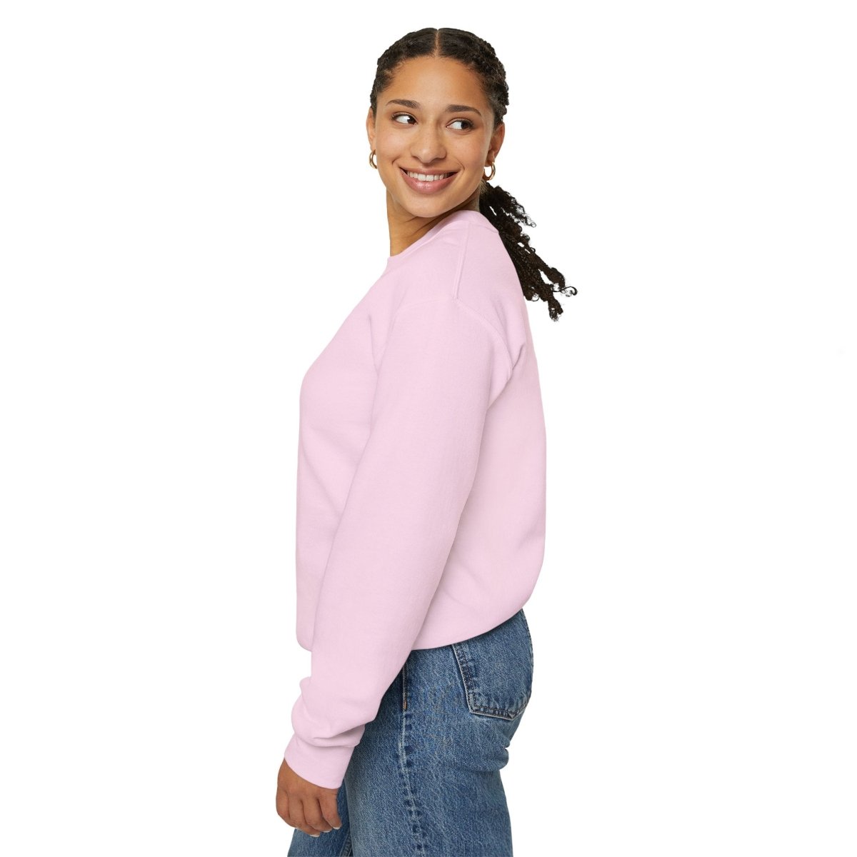 Crewneck Sweatshirt — "Go Away Please" Minimalist Graphic