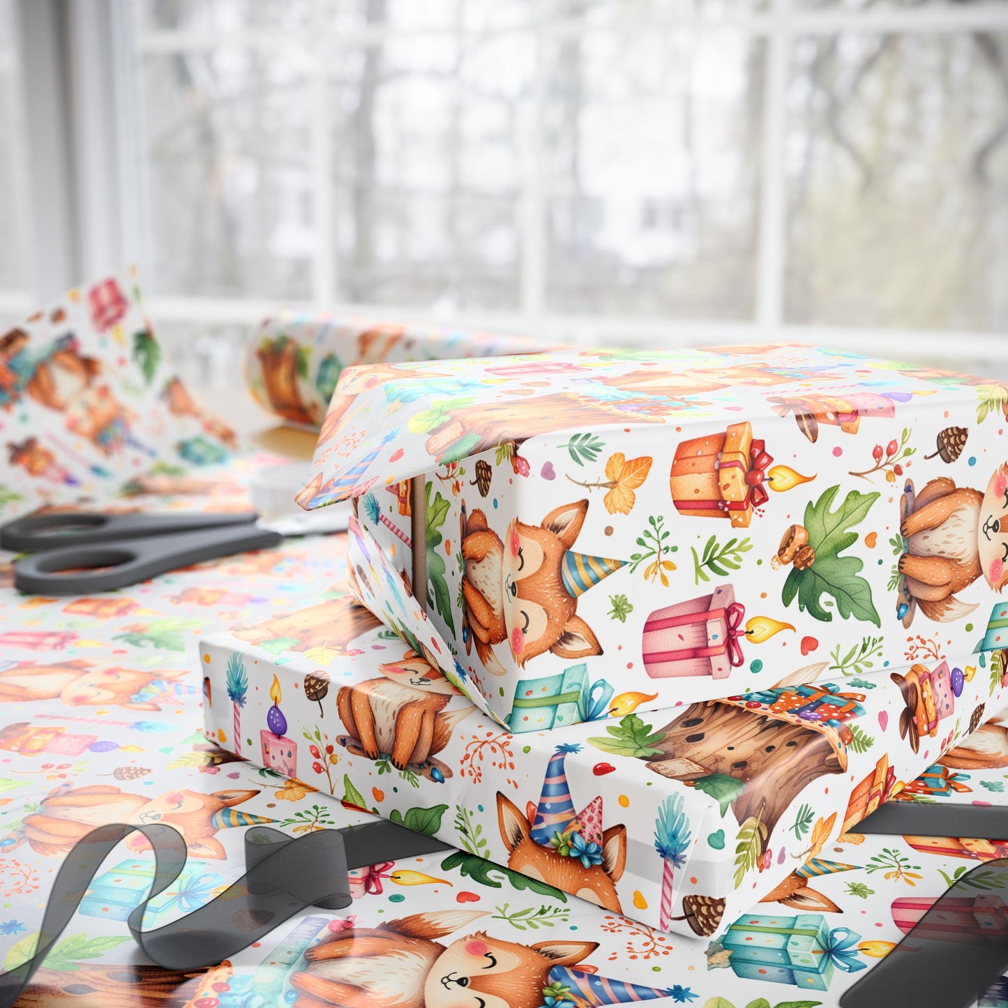 Forest Friends Wrapping Paper for All Occasions