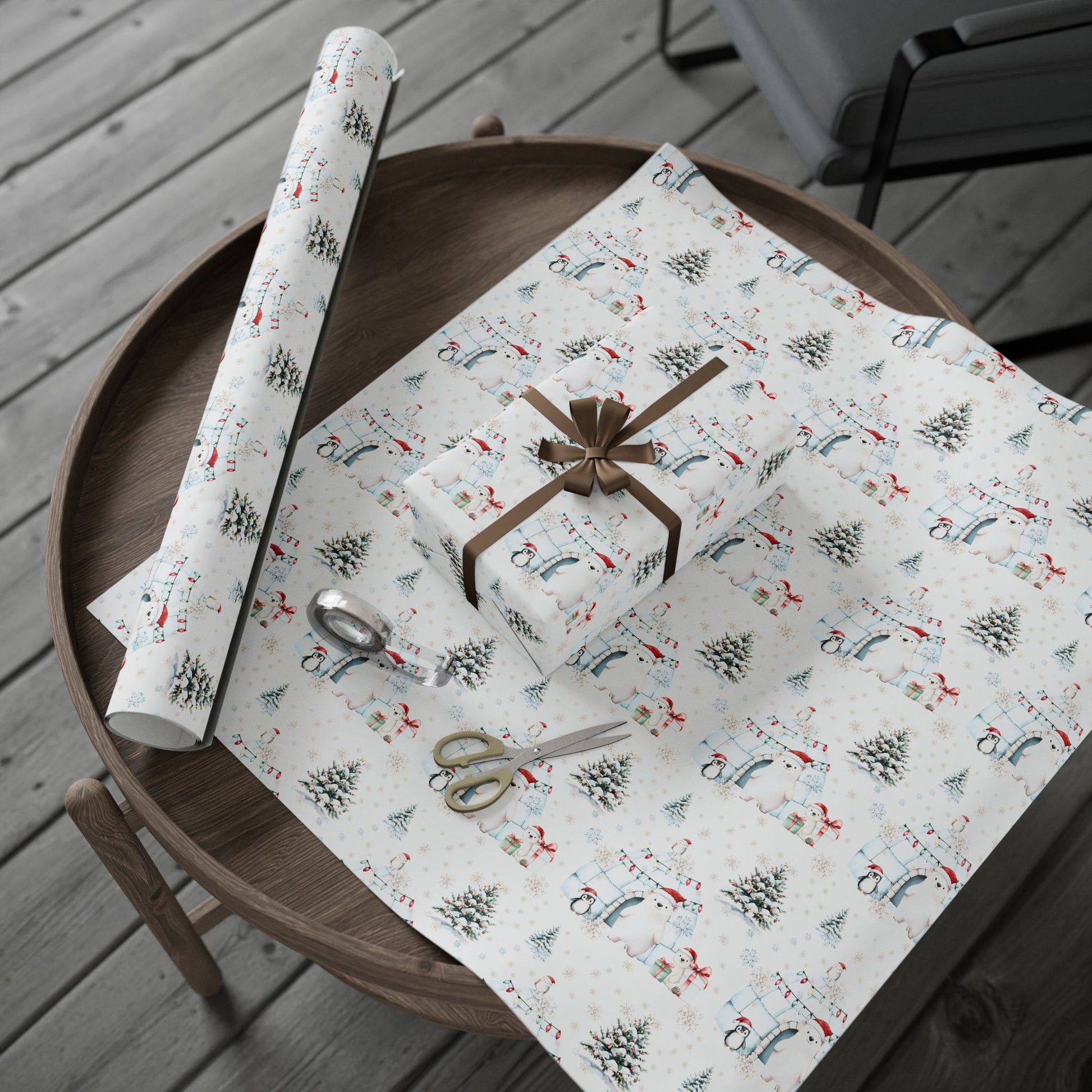 Igloo & Let It Snow – Arctic Friends Christmas Wrapping Paper