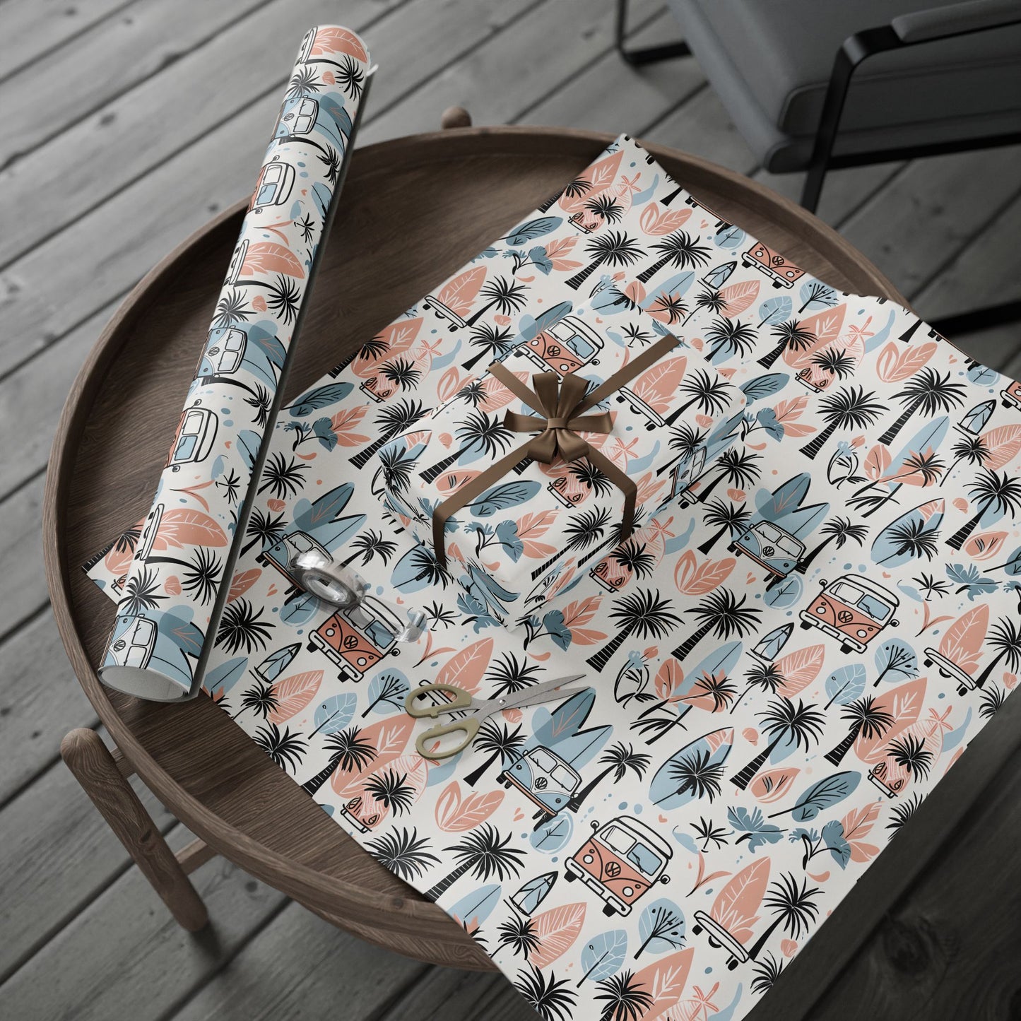 Surfboard Beach Wrapping Papers, Beach and Sea Vibes