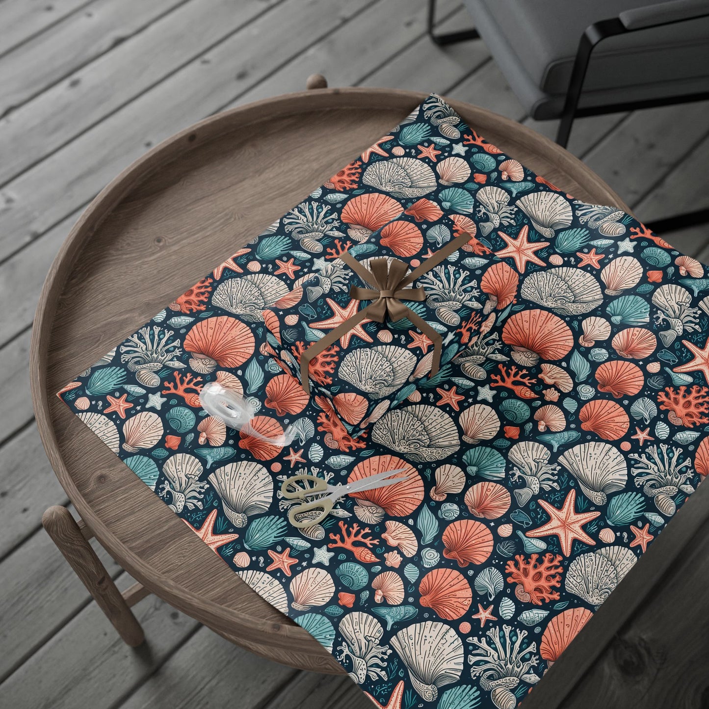 Beach and Ocean Seashells Gift Wrapping Papers