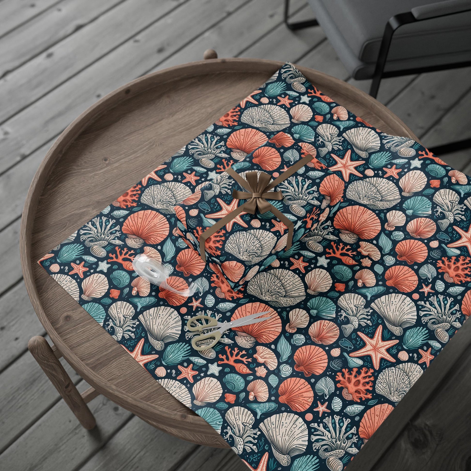 Beach and Ocean Seashells Gift Wrapping Papers