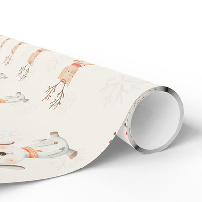 Merry Whiskers & Woofmas – Pastel Pets Holiday Wrapping Paper