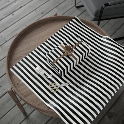 Black & White Stripes – Minimalist Wrap